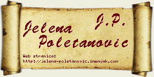 Jelena Poletanović vizit kartica